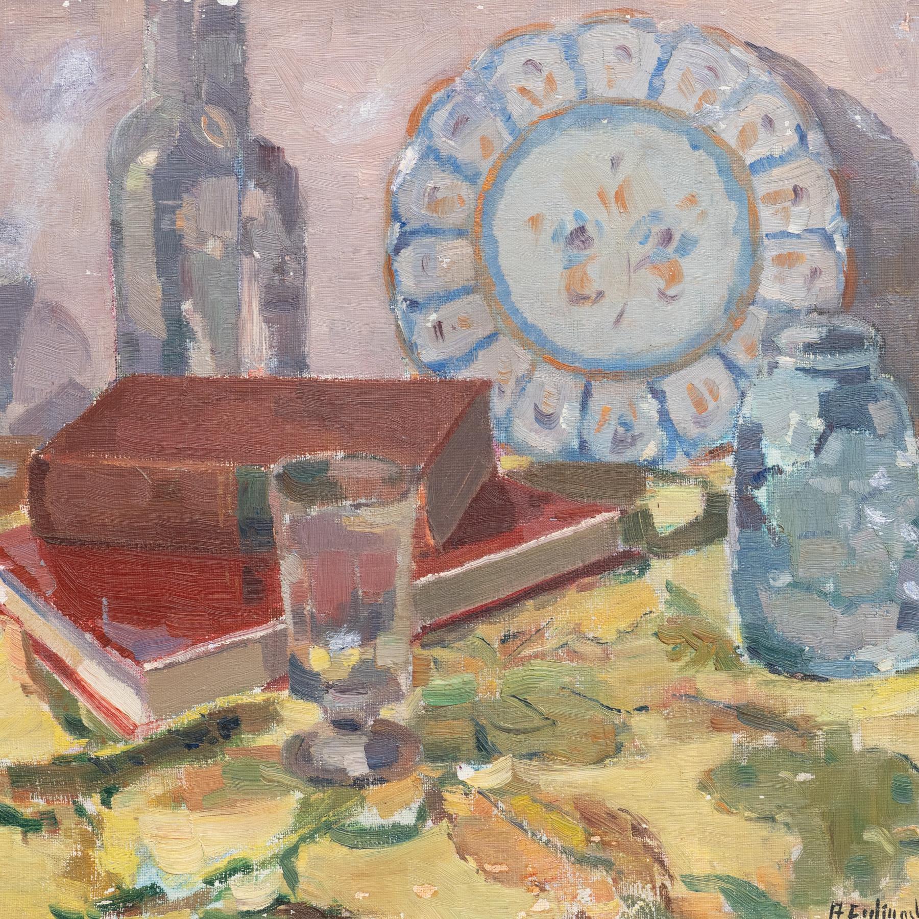 Gemälde von Jordi Casacuberta Codinach, Öl auf Leinwand, um 1940 im Angebot 6