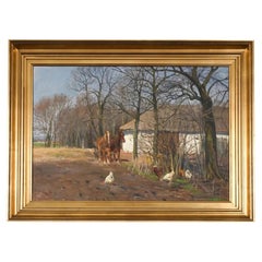 Painting by Knud Reinholdt Nielsen, Danish (1891-1984)