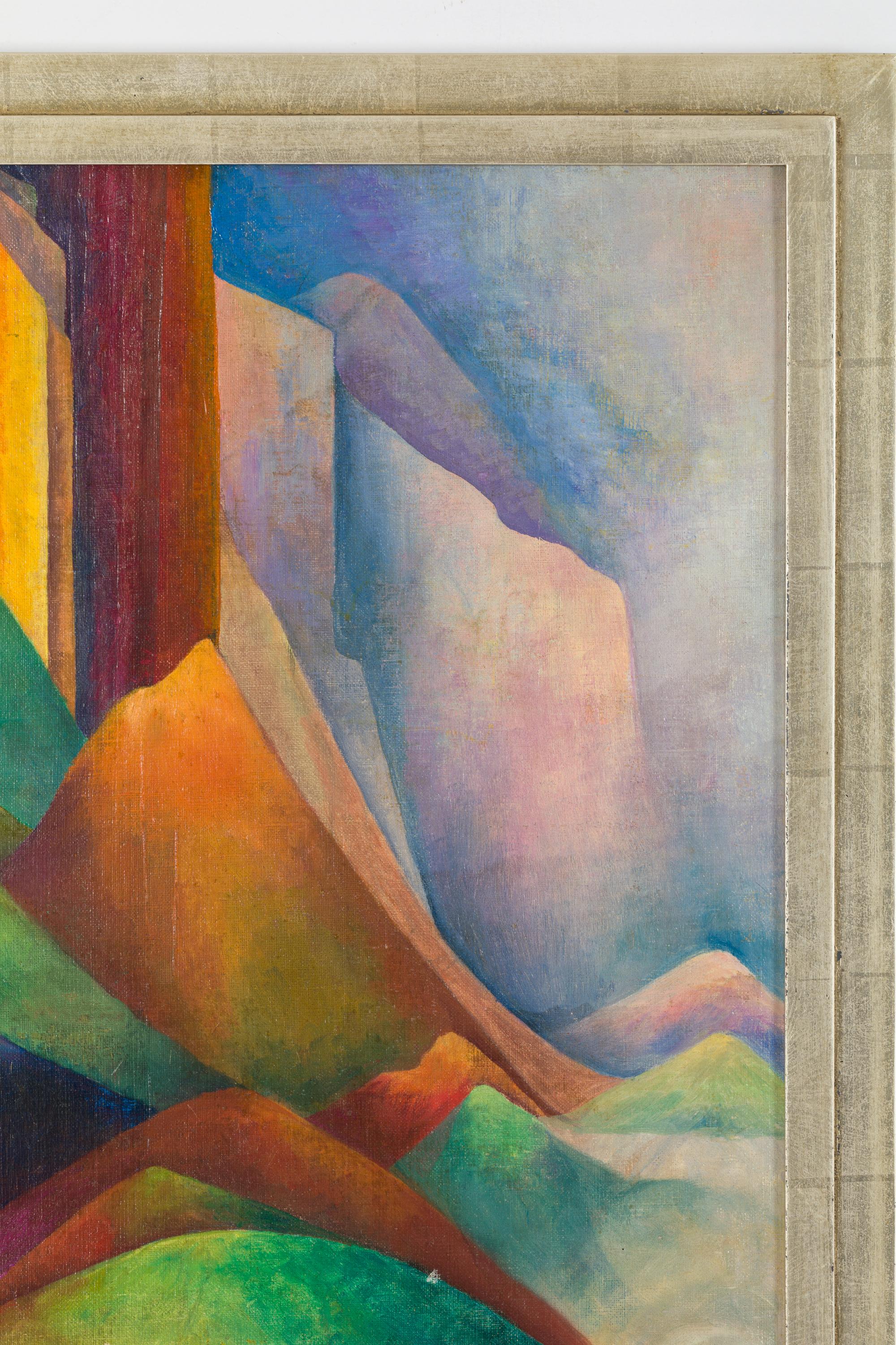 Milieu du XXe siècle Peinture de Laura Elston Glenn '1880-1952', États-Unis, années 1950 en vente