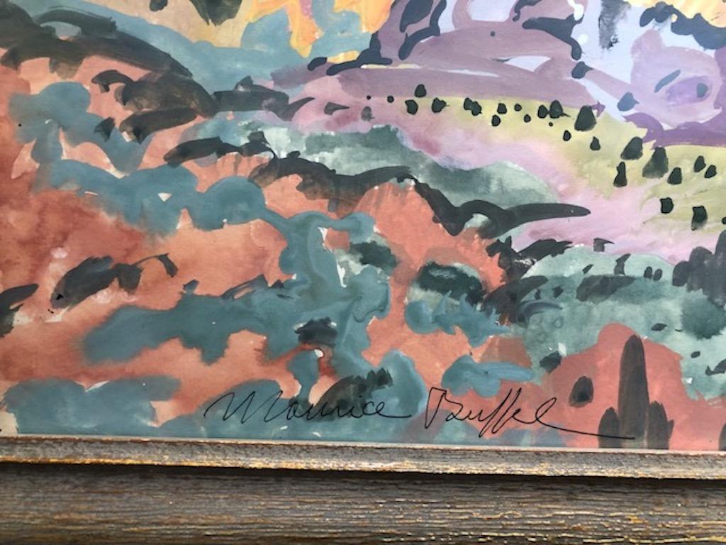 Fin du 20e siècle Peinture de Maurice Buffet en vente