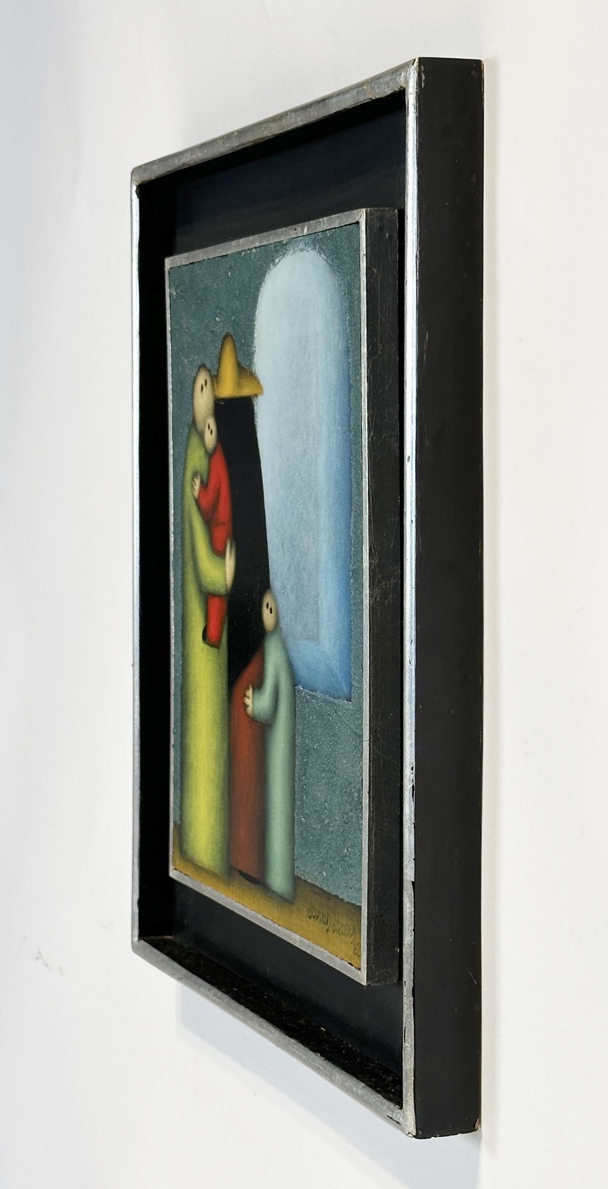 Late 20th Century Painting by Mexican Artist Jesus Leuus, Mexico 1983, Signed & Dated For Sale