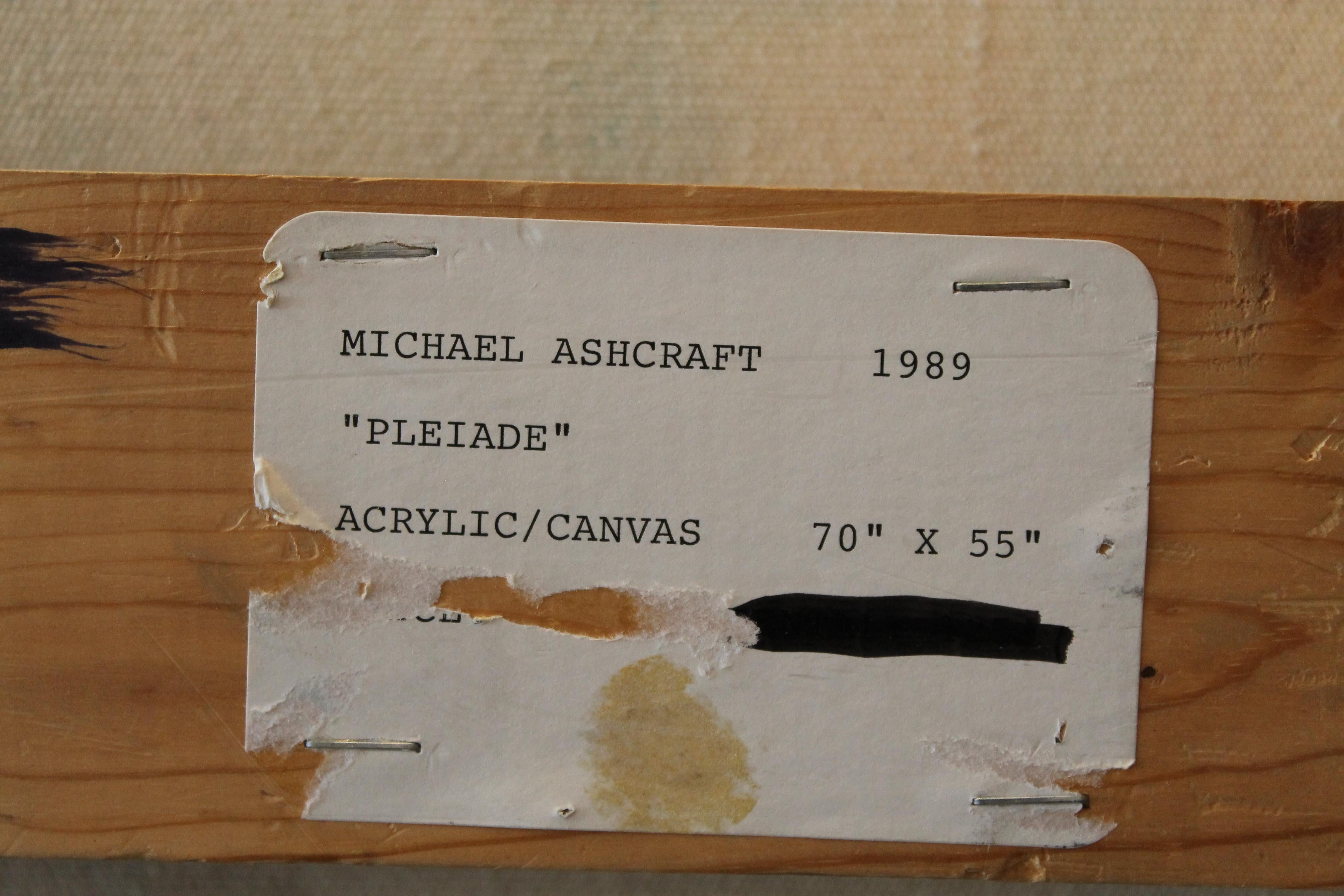 Abstract Painting by Michael Ashcraft, Titled Pleiade, 1989 For Sale 4
