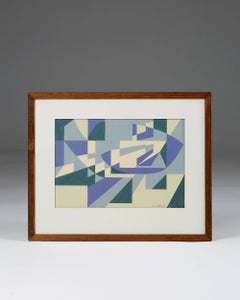 Painting by Per-Erik Böklin, Sweden, 1955