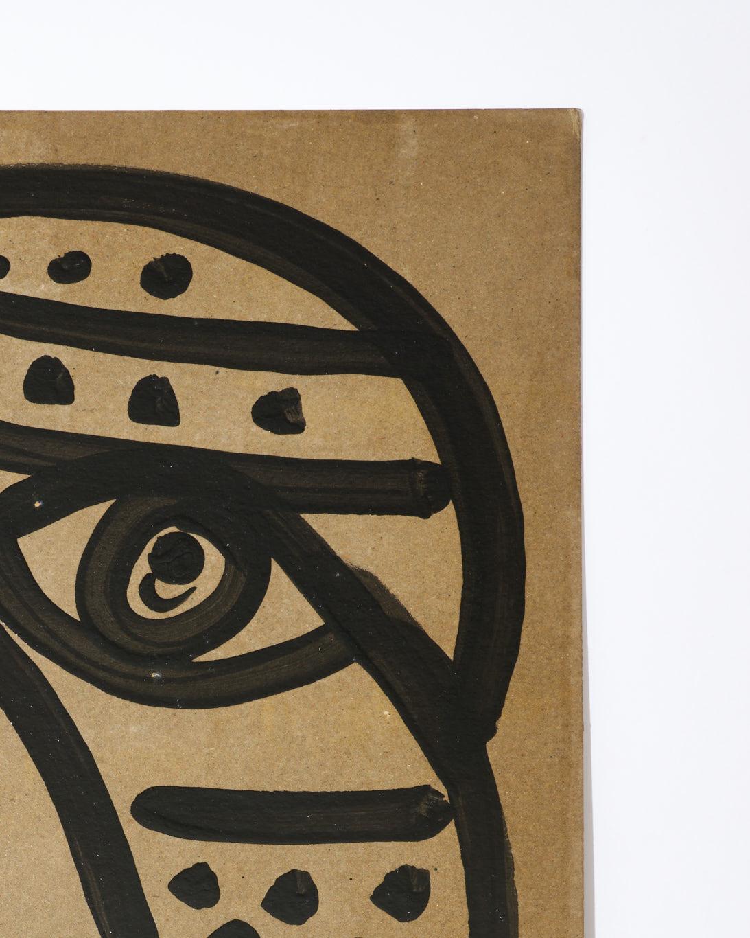 Gemälde von Peter Keil, ca. 1970, Acryl auf Karton, Deutschland, kein Rahmen, signiert, Kunst (Moderne) im Angebot