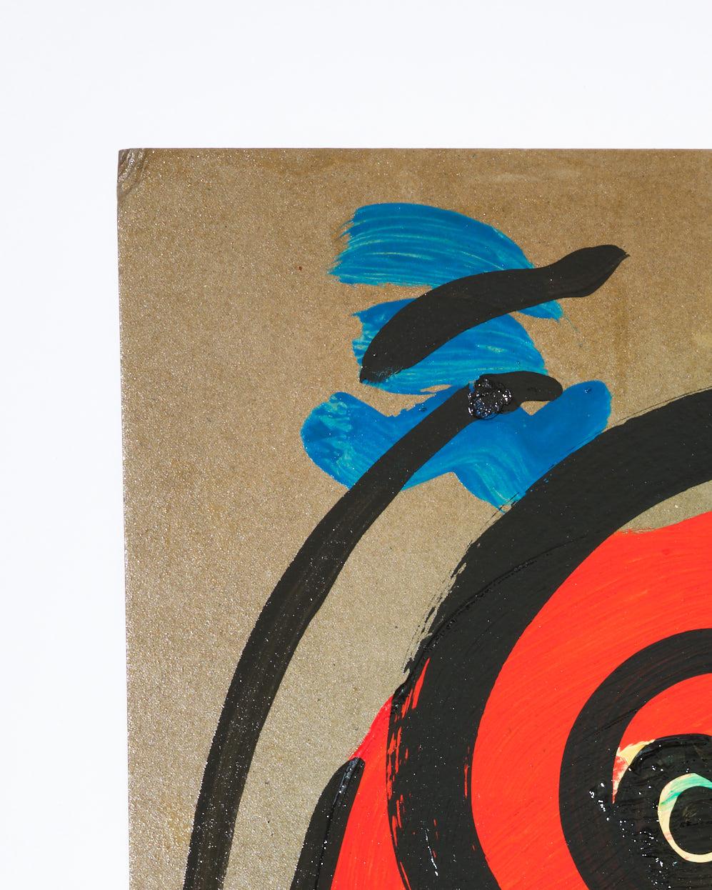 Gemälde von Peter Keil, ca. 1970, Acryl auf Karton, kein Rahmen, signiert, Deutschland im Zustand „Gut“ im Angebot in New York, NY