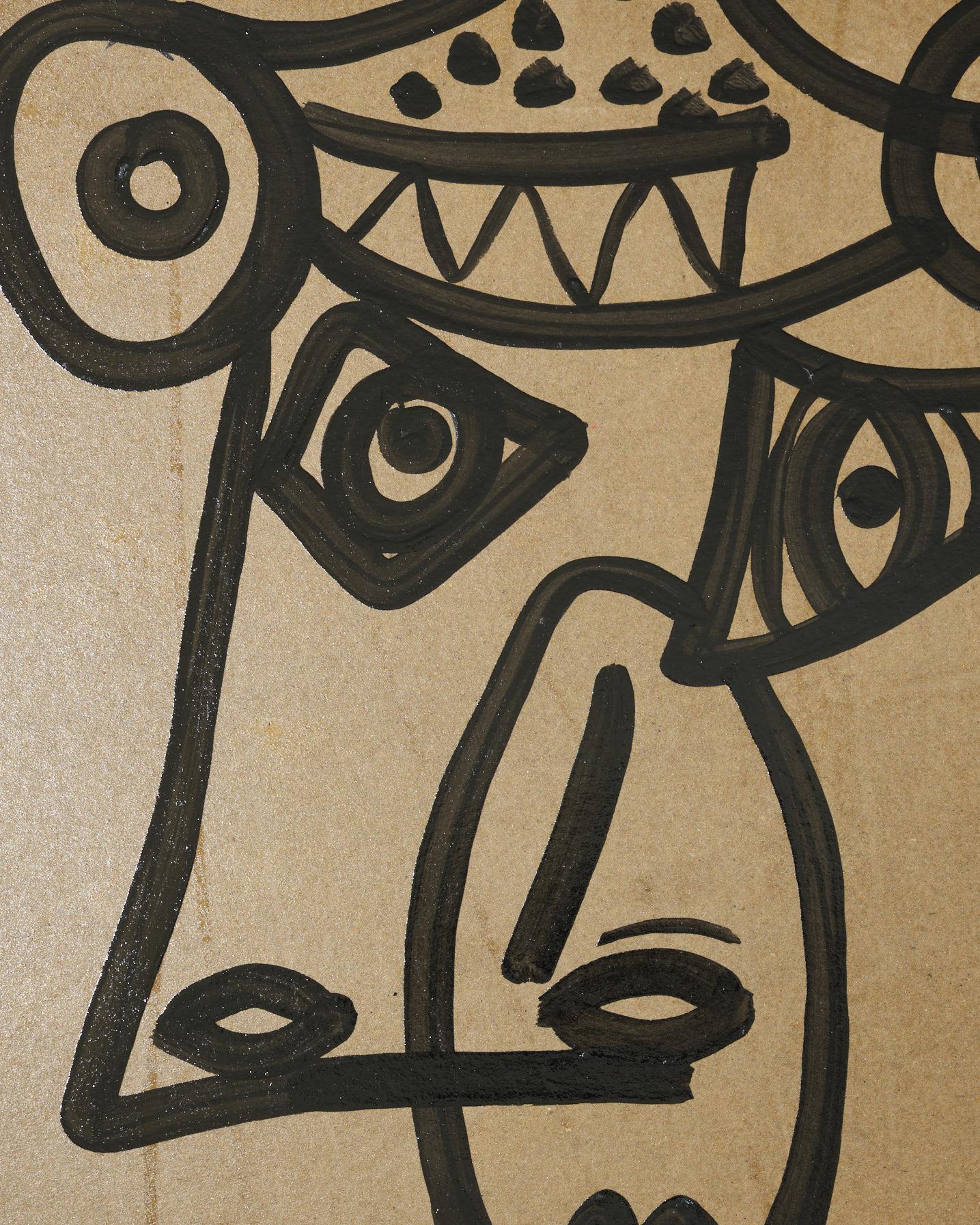 Gemälde von Peter Keil, ca. 1972, Acryl auf Karton, signiert, ohne Rahmen, Deutschland, Kunst im Angebot 2