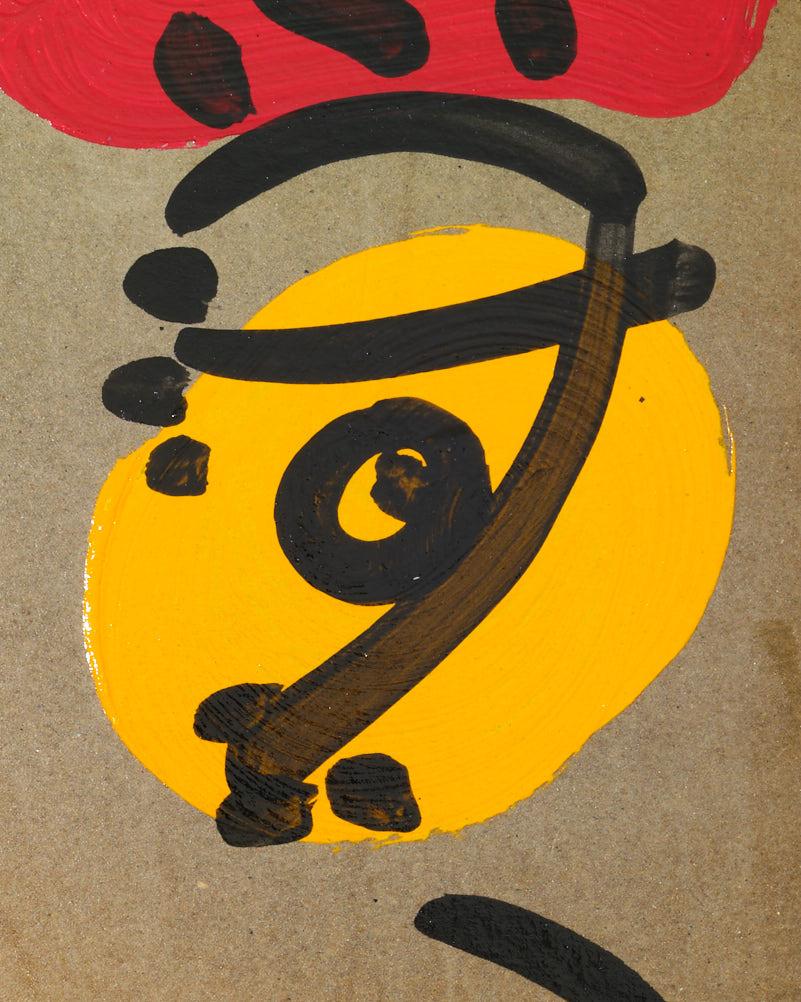 Gemälde von Peter Keil, ca. 1974, signiert, Acryl auf Karton, Deutschland, ohne Rahmen im Zustand „Gut“ im Angebot in New York, NY