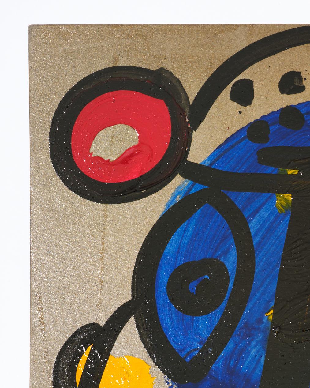 Gemälde von Peter Keil, ca. 1977, signiert, Acryl auf Karton, ohne Rahmen, Deutschland (Handbemalt) im Angebot