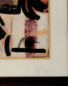 Gemälde von Peter Keil, „Die Dame“, Herbstfarben, Acryl, Modern, C 1987, gerahmt