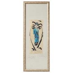 Cuadro de Peter Keil, Arte moderno de mediados de siglo, 1959, enmarcado, "Desfile de moda"