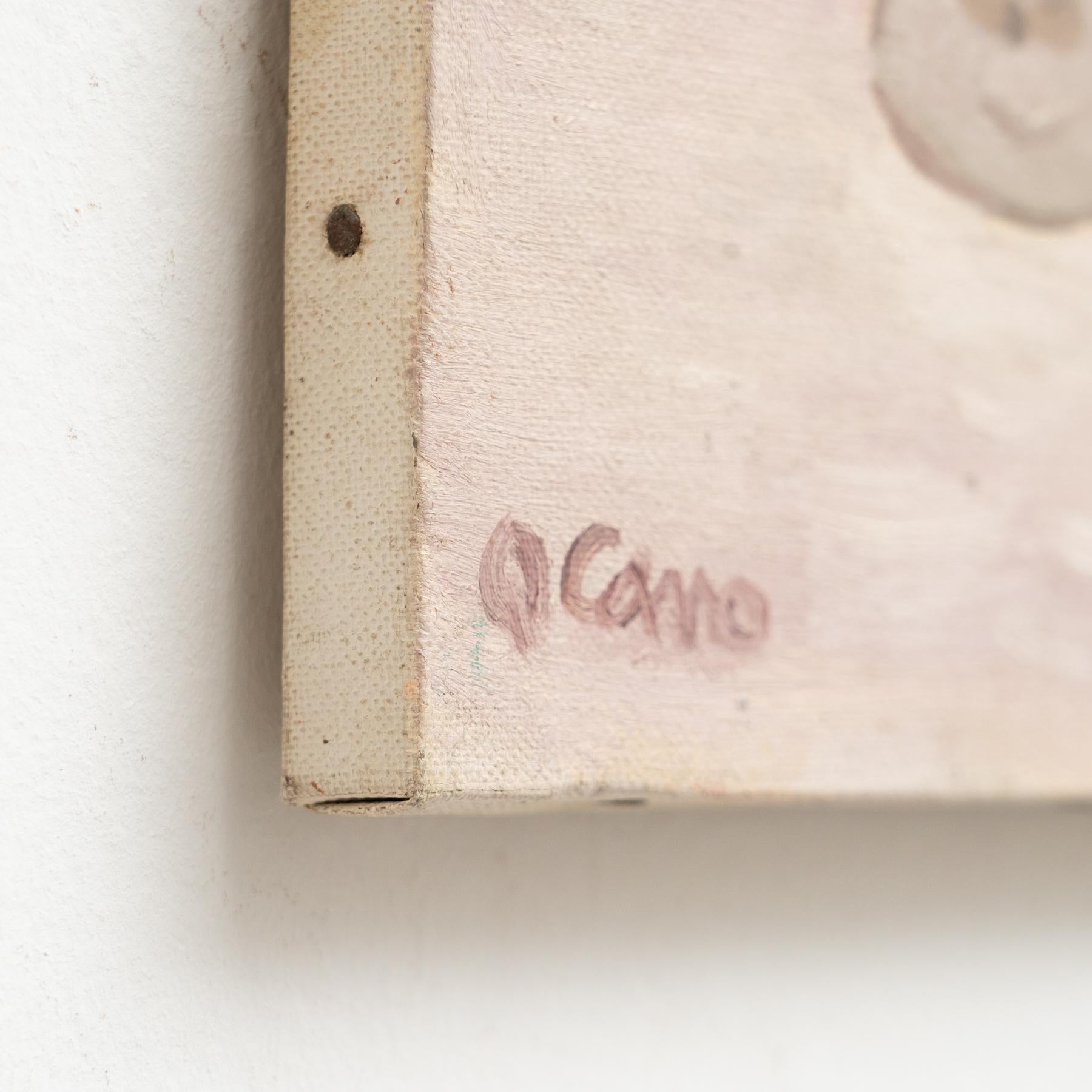 Gemälde von Q. Cano, Öl auf Leinwand, um 1960 im Angebot 2