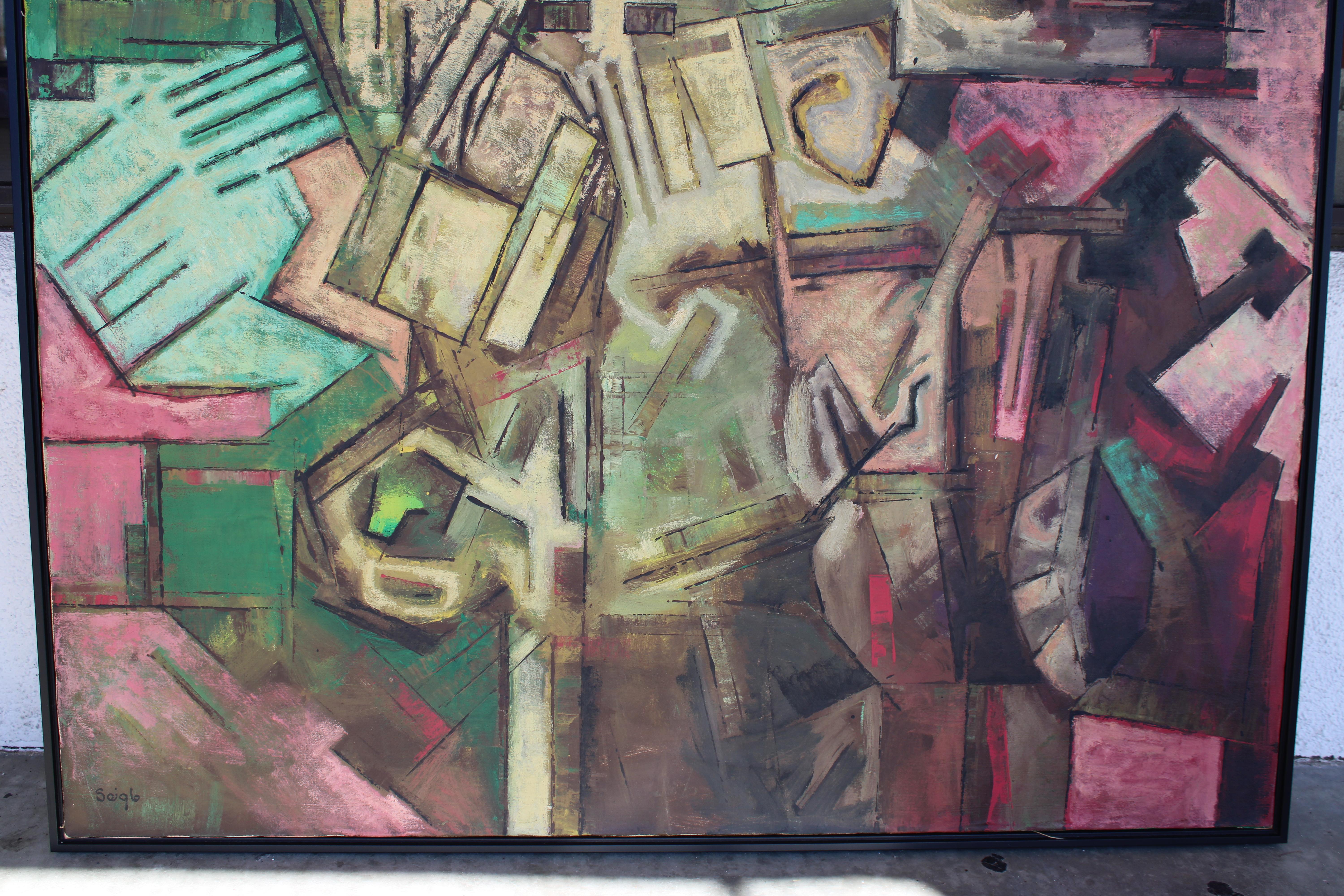 Mid-20th Century Painting by Ralph Cornell Seigle, Act Three, 1962