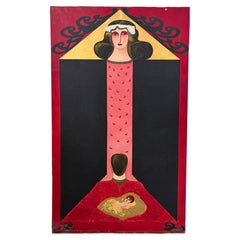 Tableau de Renata Guga Zunino, intitulé « Childhood Dream No. 5 », signé