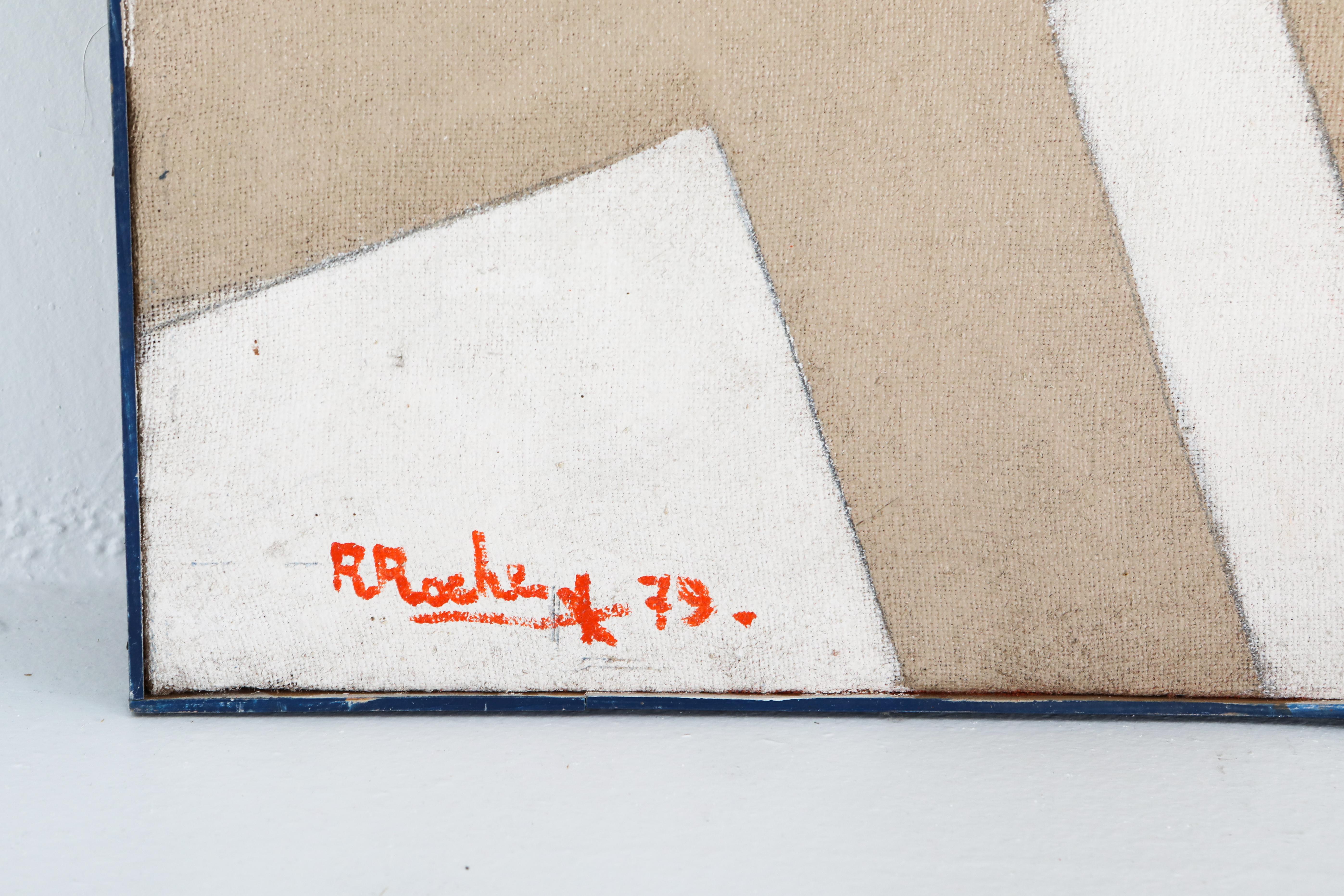 Painting by René Roche, 1979 In Good Condition In Antwerp, BE