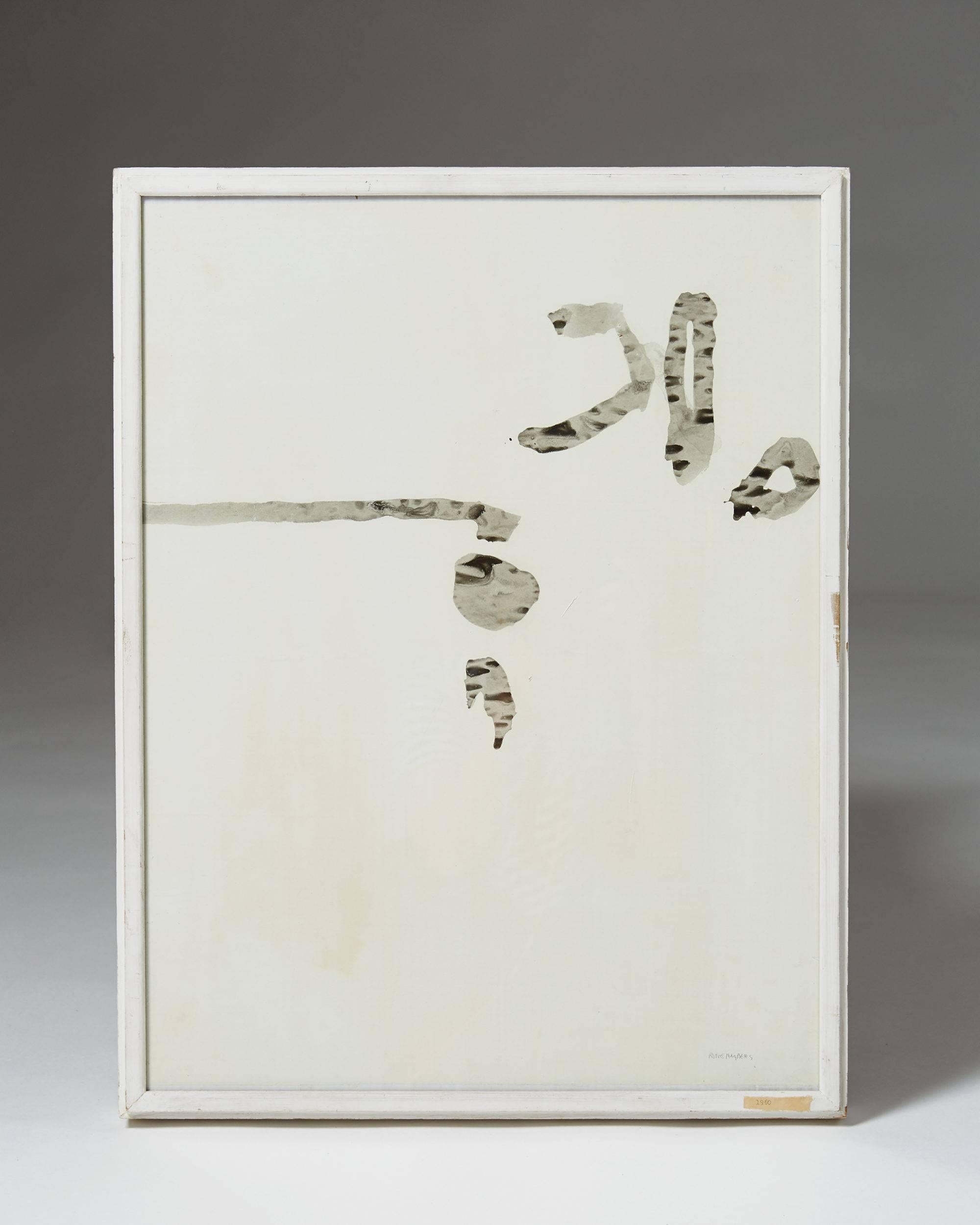 Painting by Rune Hagberg, Sweden.
1960.

Ink on paper, signed.

Measures: H 65 cm/ 2' 2