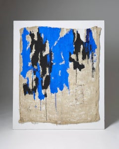 Abstract Mixed Media Painting by Sophie Tottie, Contemporary Swedish Art, 1990s