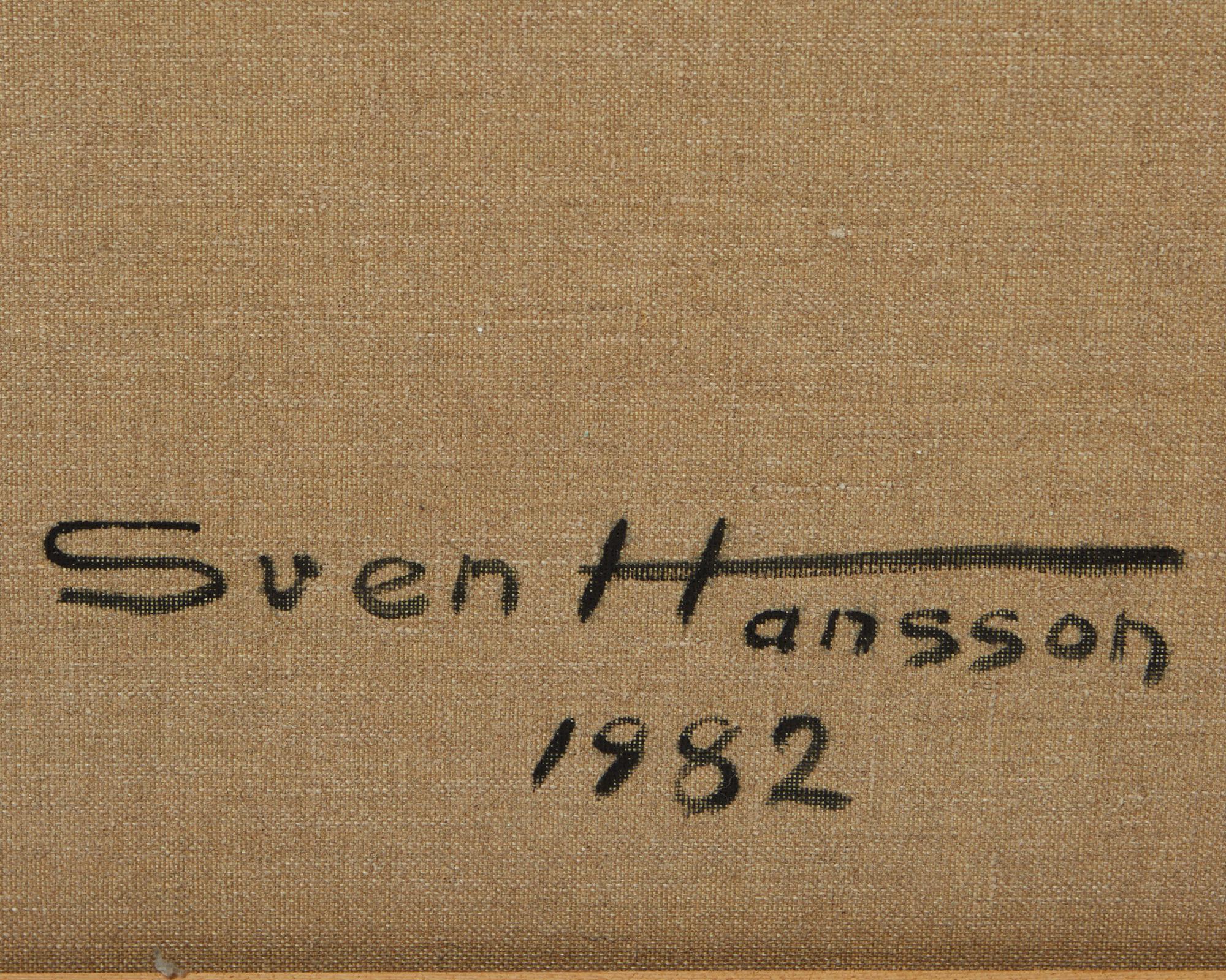 Swedish Painting by Sven Hansson, Sweden, 1982 For Sale