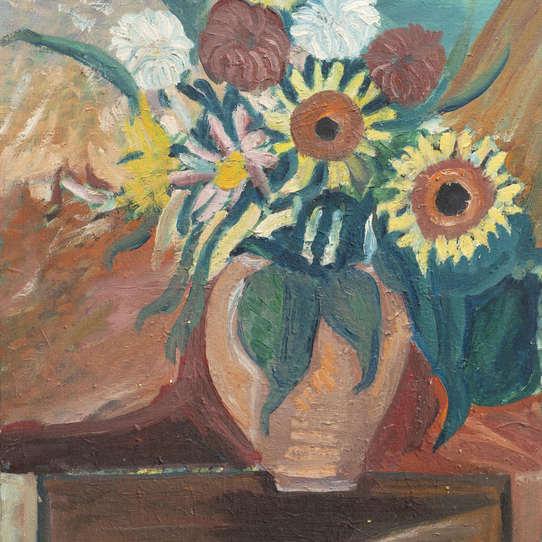 Gemälde von Unknown Artist, Öl auf Leinwand, ca. 1940 im Angebot 4