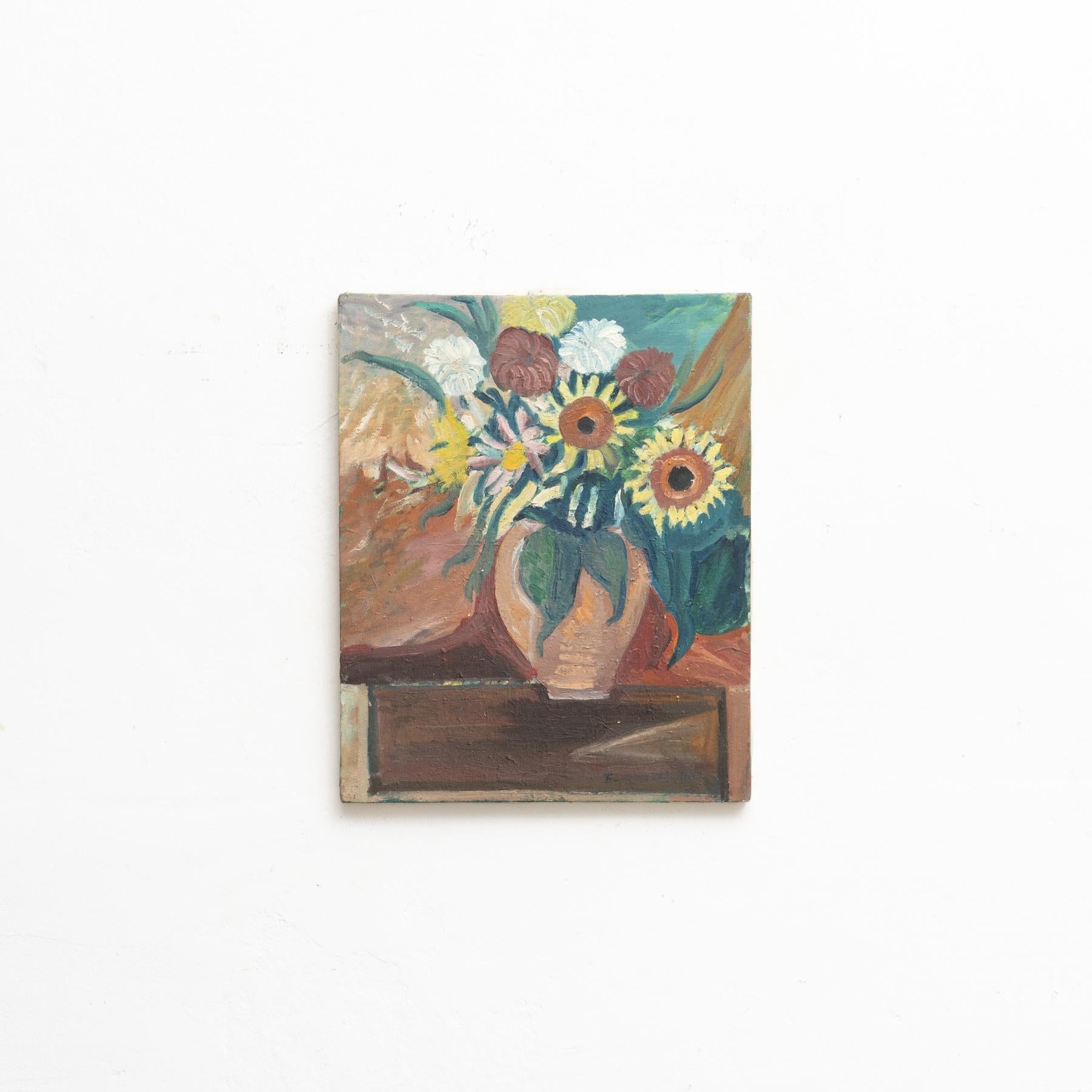 Gemälde von Unknown Artist, Öl auf Leinwand, ca. 1940 (Moderne der Mitte des Jahrhunderts) im Angebot