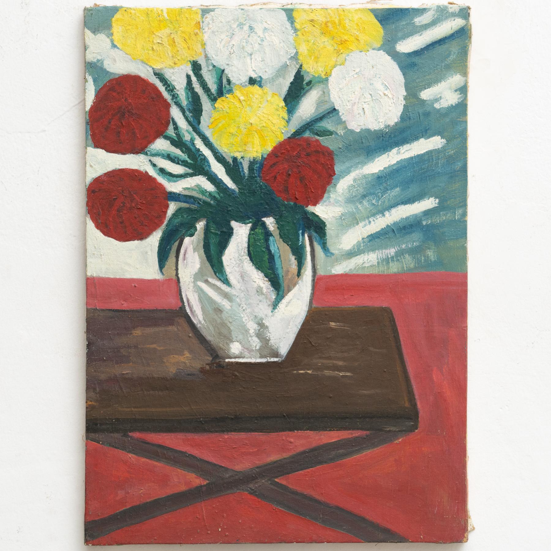 Gemälde von Unknown Artist, Öl auf Leinwand, ca. 1940 (Moderne der Mitte des Jahrhunderts) im Angebot
