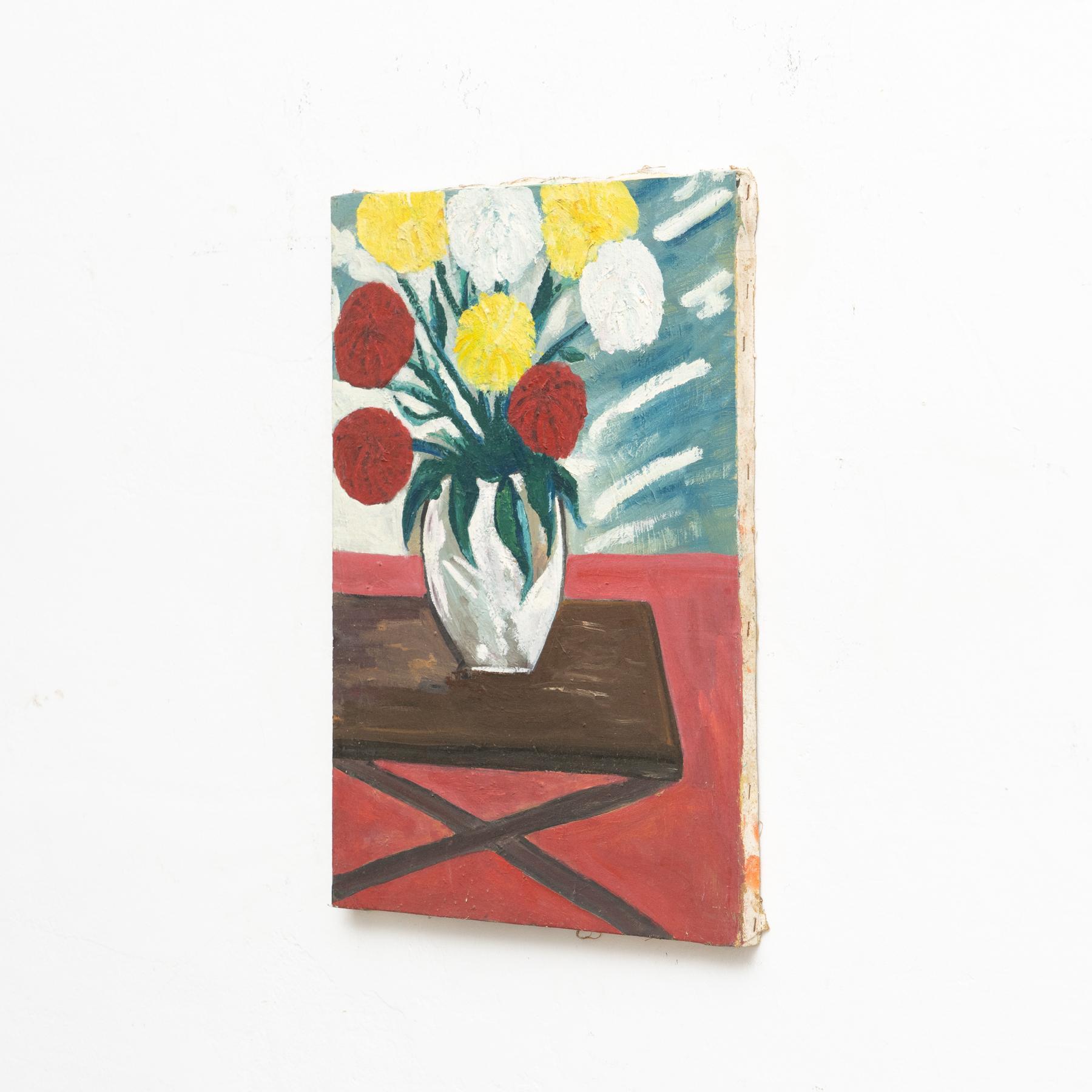 Gemälde von Unknown Artist, Öl auf Leinwand, ca. 1940 (Spanisch) im Angebot