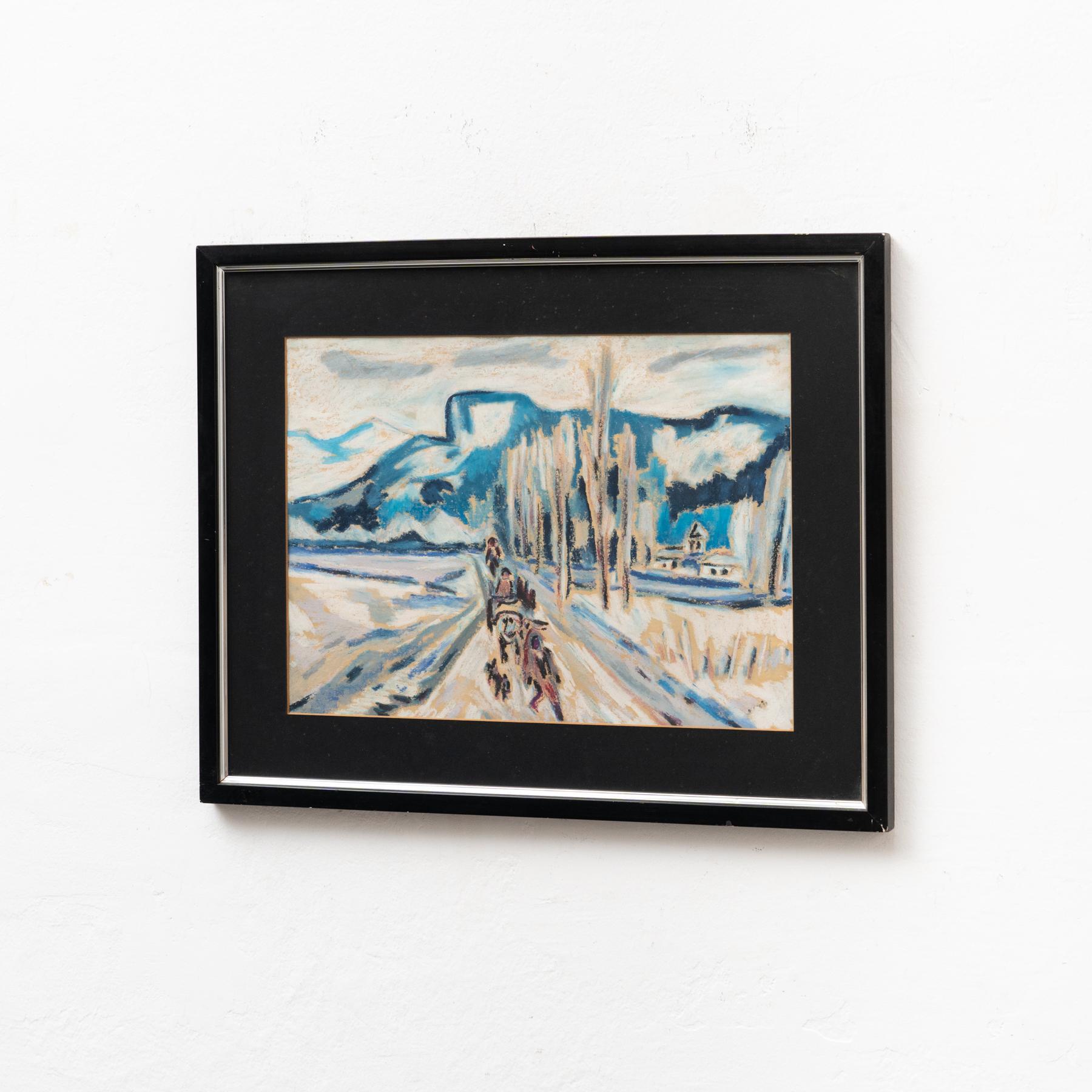 Gemälde von Unknown Artist, Öl auf Leinwand, ca. 1940 (Spanisch) im Angebot