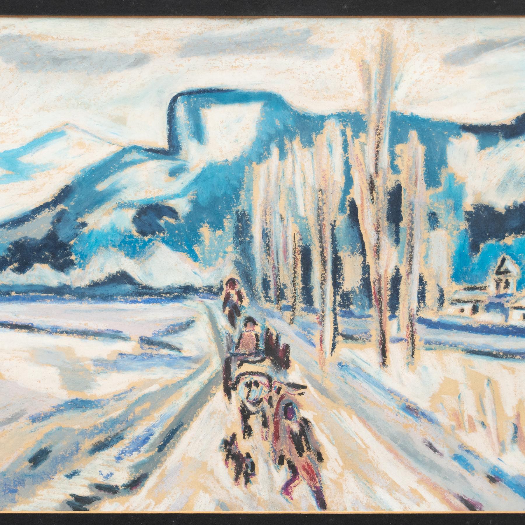 Gemälde von Unknown Artist, Öl auf Leinwand, ca. 1940 im Zustand „Gut“ im Angebot in Barcelona, ES