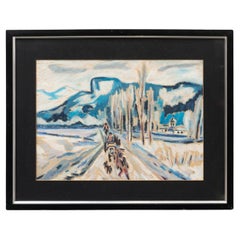 Dipinto di un artista sconosciuto, olio su tela, 1940 circa