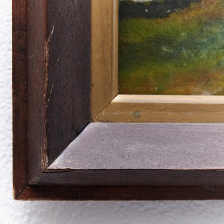 Painting by Unknown Artist, Oil on Wood, circa 1940 For Sale at 1stDibs