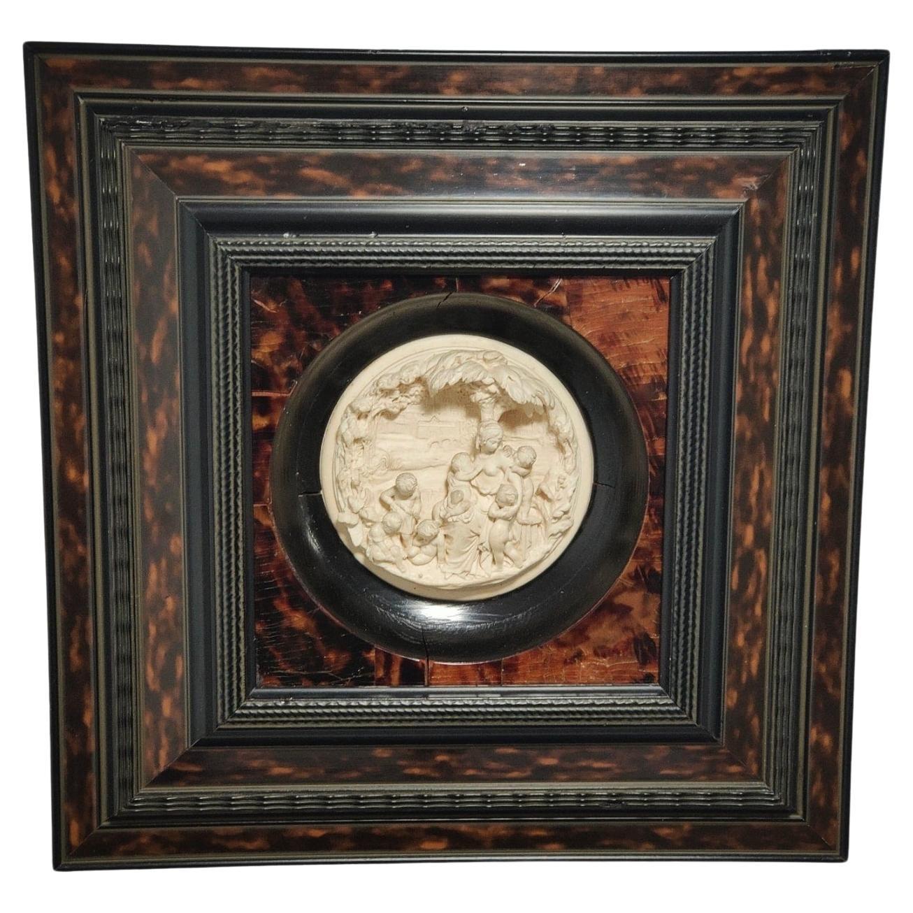 Painting Carved In Sea Foam 19th Century For Sale
