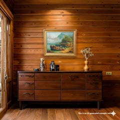 Painting Cattle Carriage on an Alpine Lake, Oil on Canvas 19th century