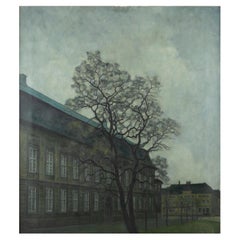 Painting Christiansborg in Autumn by Svend Hammershøi