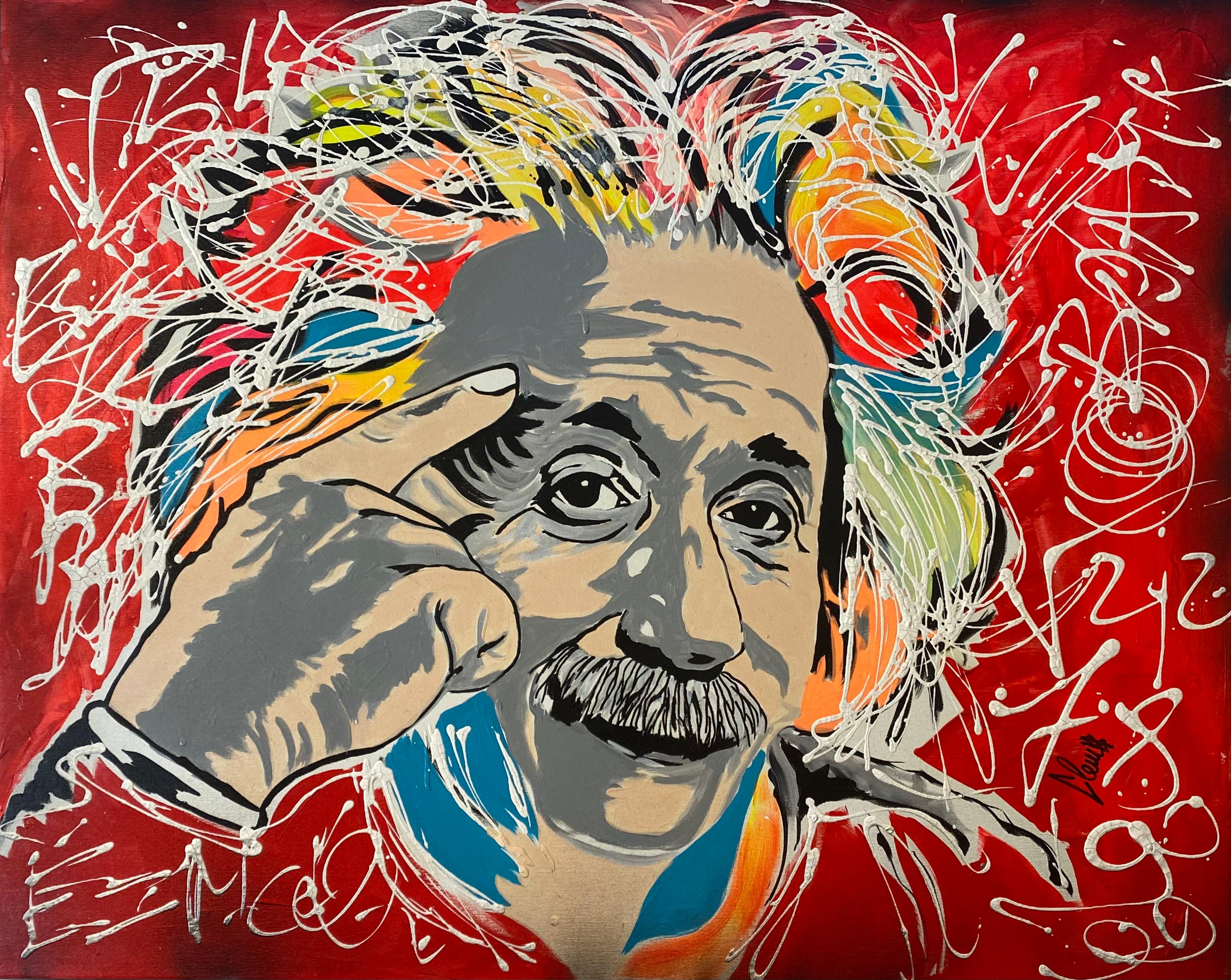 Peinture Clem$ - Einstein
Technique mixte sur toile
Pancarte
travail original
Dimensions : 100x80cm