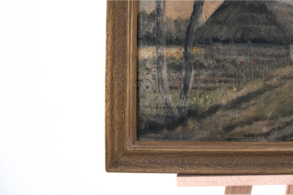 Dimensions:

Frame 48 cm high, 68 cm wide

Painting 40 cm high, 60 cm wide.