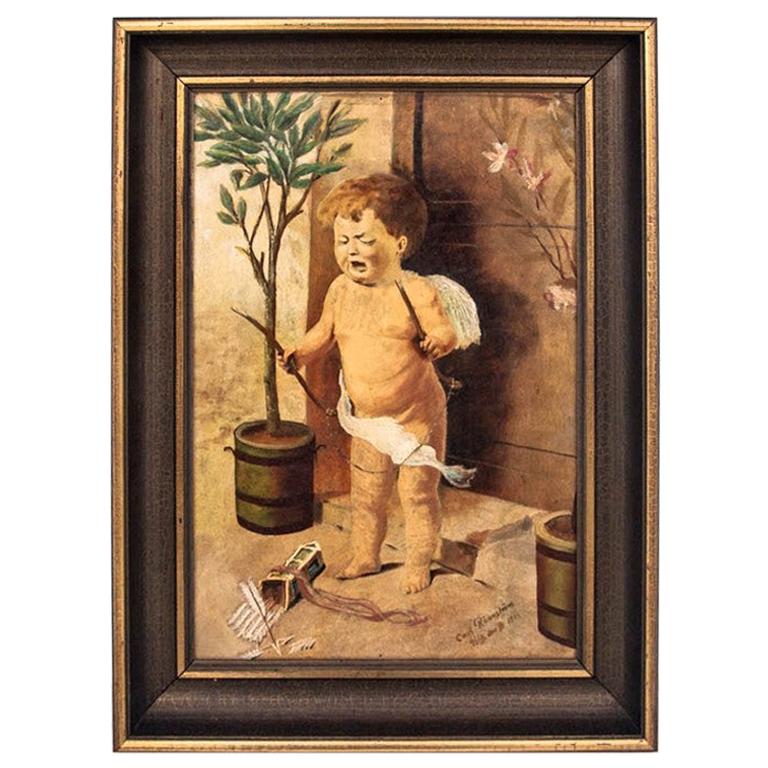 Painting "Cupid with a broken bow"