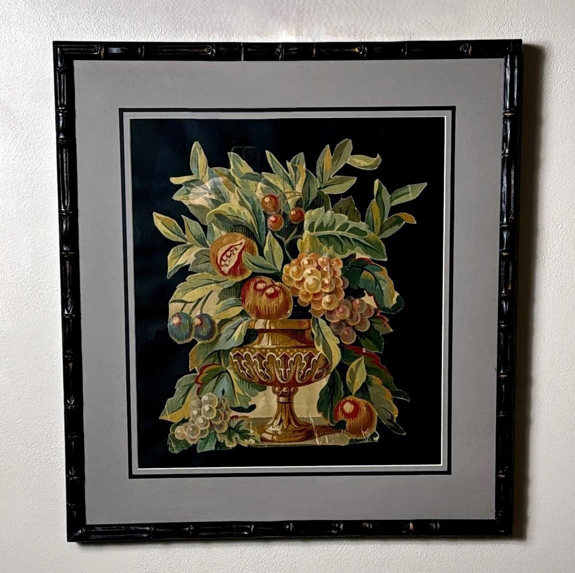 We kindly ask that you read the entire description, as we strive to provide comprehensive technical and historical details to ensure the authenticity of our items. This frame encloses a canvas cutout from an antique oil painting and is particularly