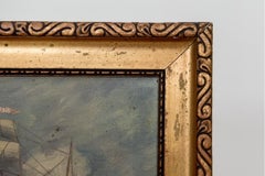 Painting "Danish Sailing Ship", Denmark, Early 20th Century