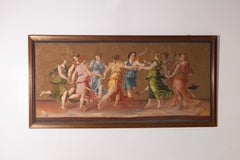 Painting depicting "Apollo Dancing with the Nine Muses"