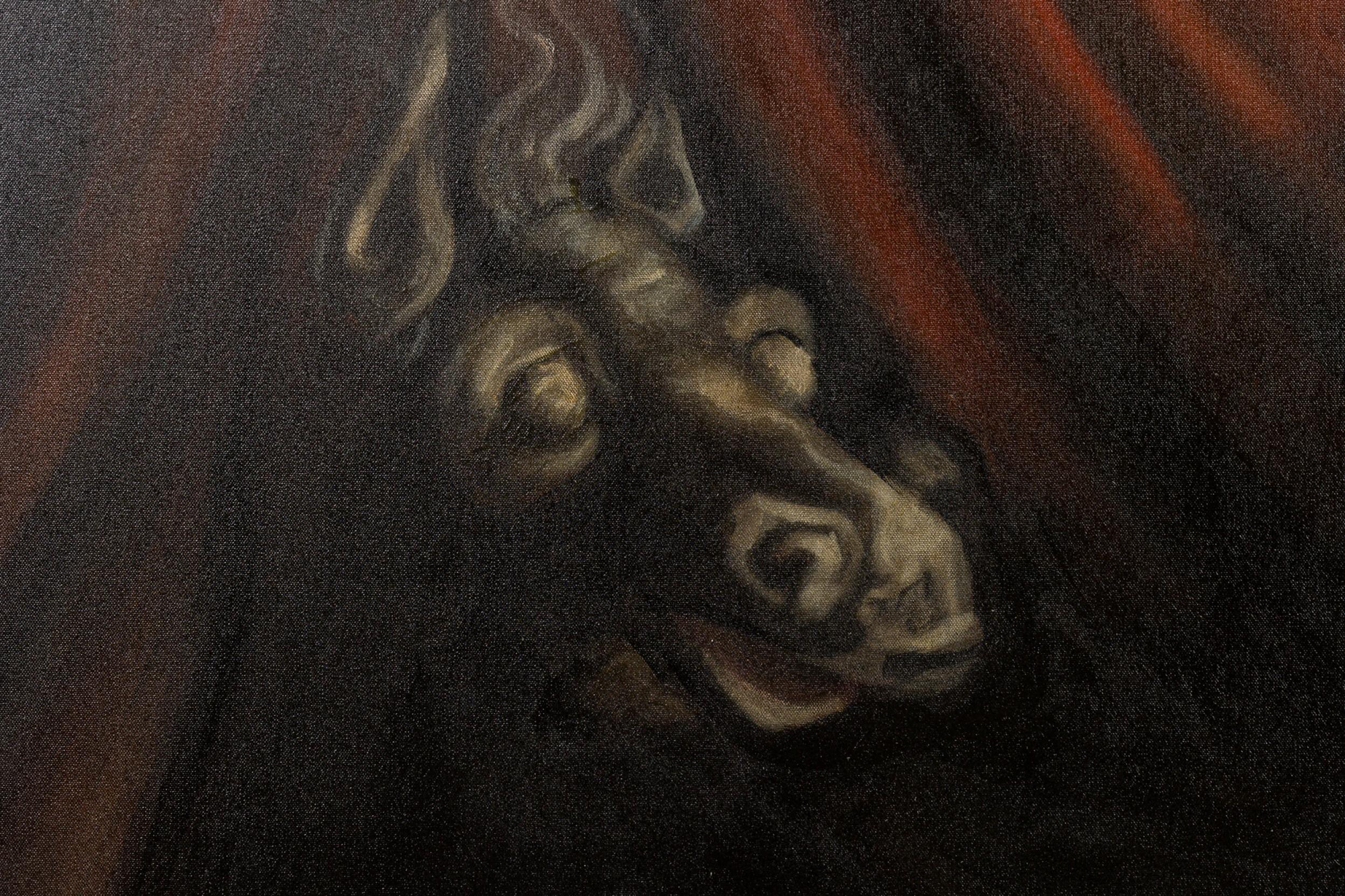 20th Century Painting Depicting Devil and Sleeping Woman For Sale