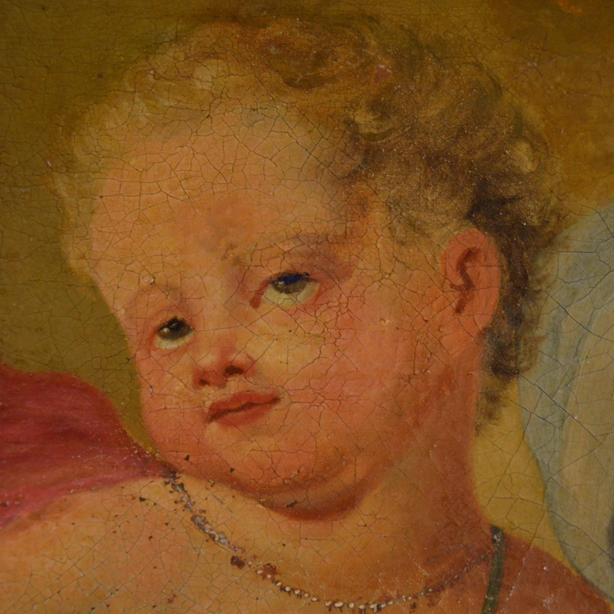 Painting Depicting the Infant Saint John the Baptist, 18th Century For Sale 2