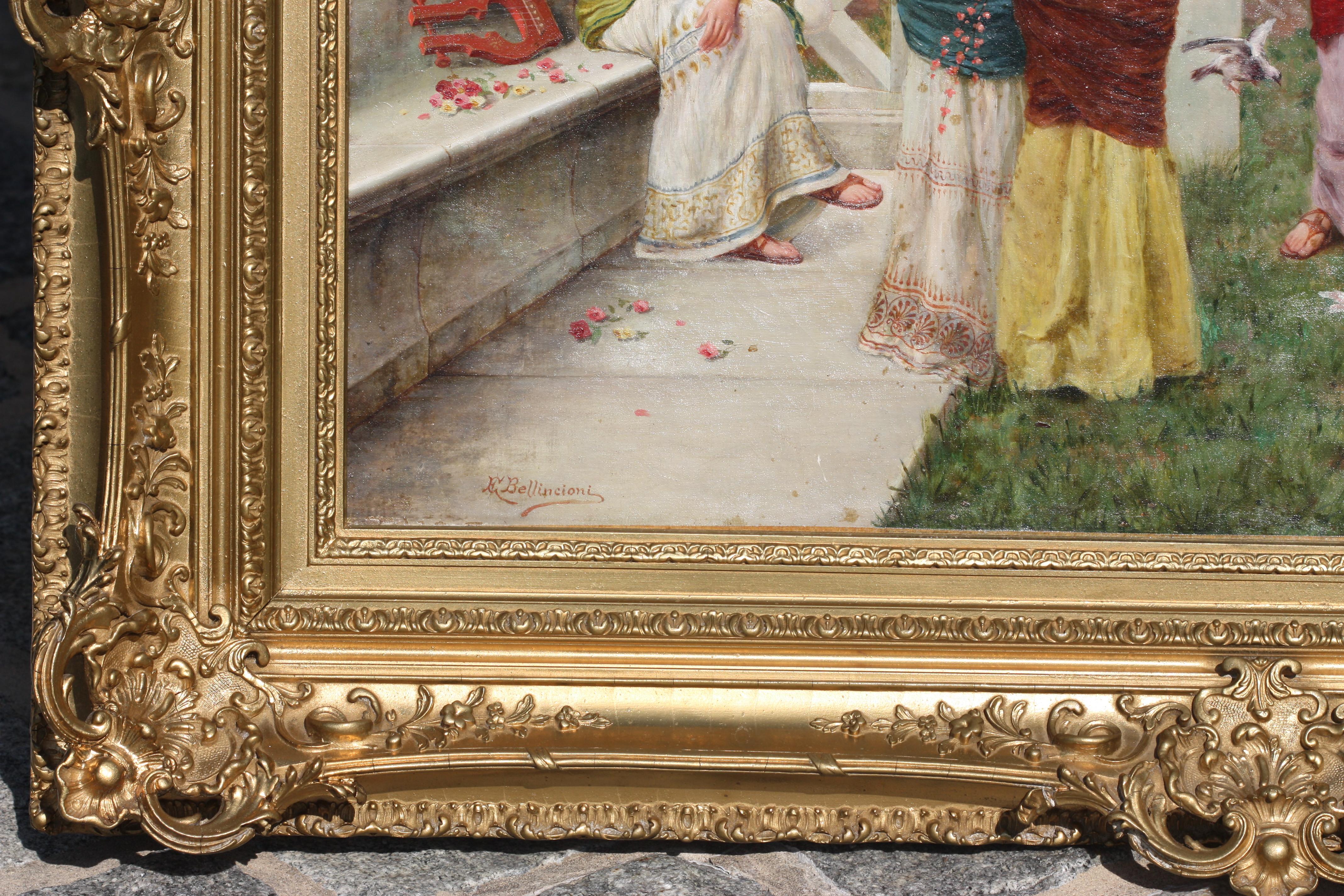 Pittura; A.C. (?) Bellincioni, (Scuola italiana, XIX secolo) in vendita 3