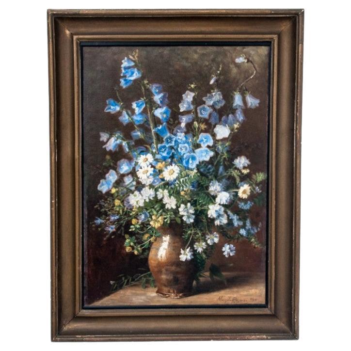 Painting "Flowers in a vase", Mieczysław Rayzner. 1936 For Sale