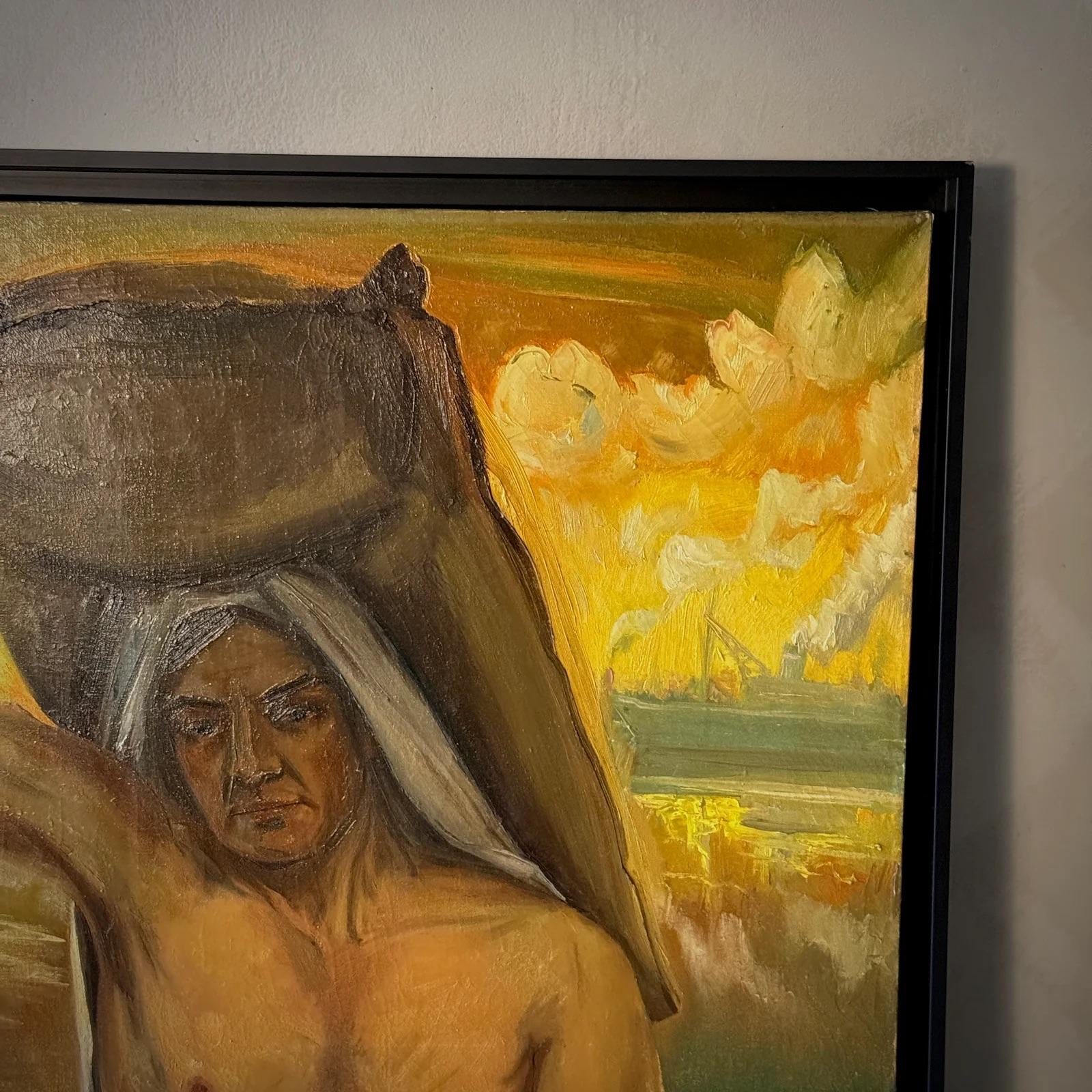 Milieu du XXe siècle Peinture en vente