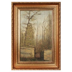 Painting "Forest Landscape", Europe, Second Half of 19th Century