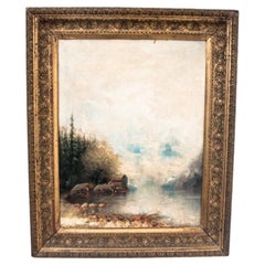 Pintura "Paisaje forestal".