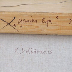 Gemälde „Gauja-Tal“, Lettland (UdSSR) von Melbārzdis Kārlis, 1956