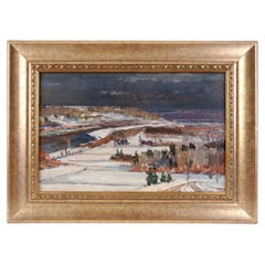 Painting "Gauja Valley", Latvia (Ussr) By Melbārzdis Kārlis, 1956
