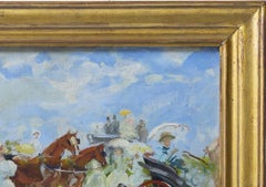 Painting - Horse-Drawn Carriage Ride - 19th Century