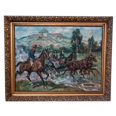 Painting "Horse ride", Germany, 1981