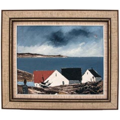 Painting "Houses by the sea".